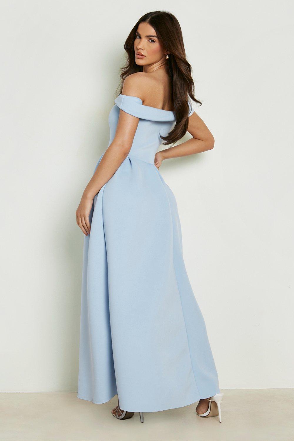 Boohoo light best sale blue dress